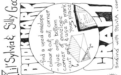printable bookmark craft from Calgary children's performer Singing with Sylvia